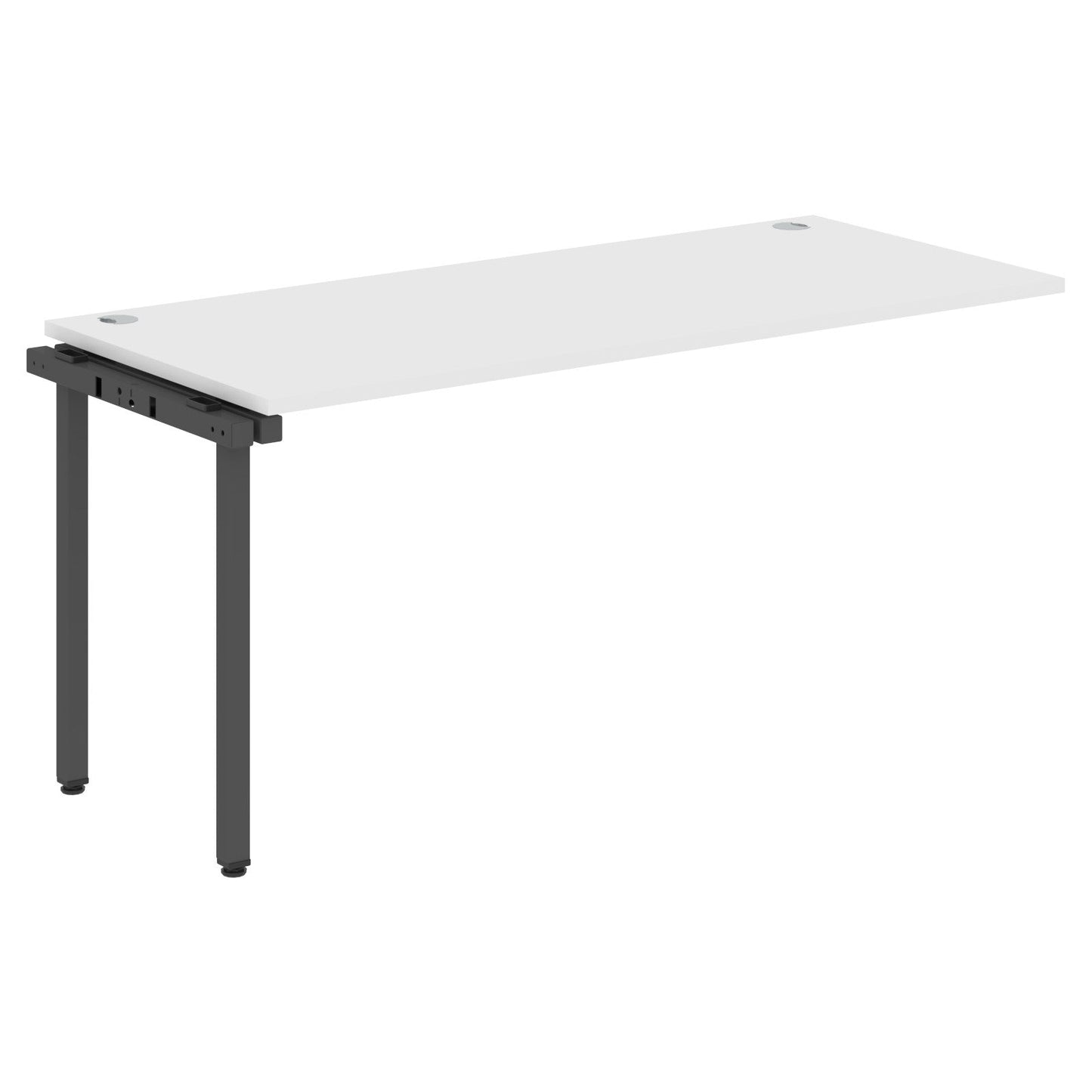 RECTANGULAR SHAPE DESK EXTENSION MADE IN 25MM MFC TOP, E1 LAMINATE CHIPBOARD WITH WOODEN MODESTY PANEL 40X40MM METAL U SHAPE FRAMES by Treejar | Souqify