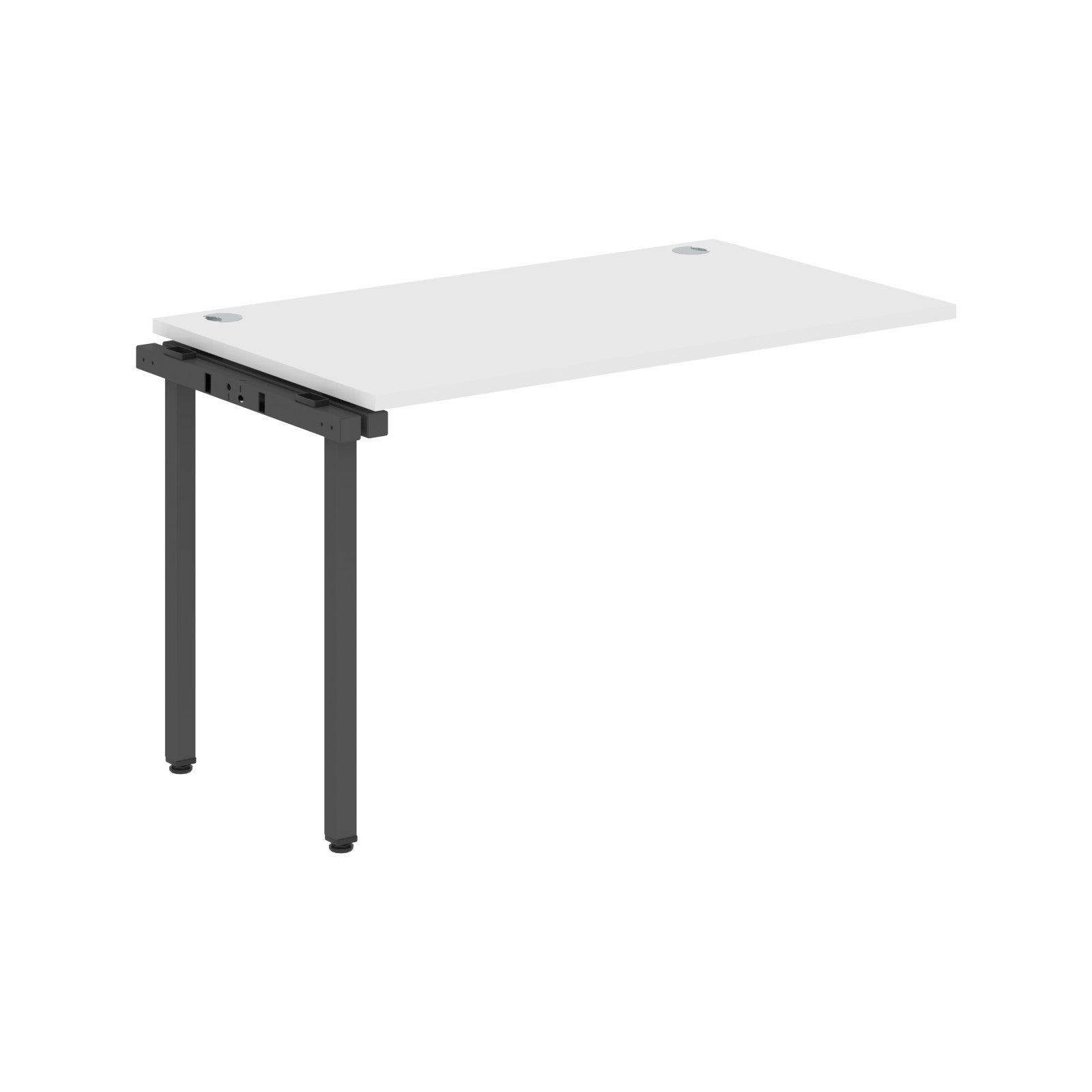 RECTANGULAR SHAPE DESK EXTENSION MADE IN 25MM MFC TOP, E1 LAMINATE CHIPBOARD WITH WOODEN MODESTY PANEL 40X40MM METAL U SHAPE FRAMES by Treejar | Souqify