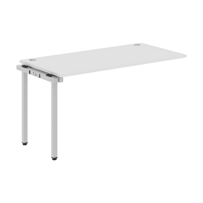 RECTANGULAR SHAPE DESK EXTENSION MADE IN 25MM MFC TOP, E1 LAMINATE CHIPBOARD WITH WOODEN MODESTY PANEL 40X40MM METAL U SHAPE FRAMES by Treejar | Souqify