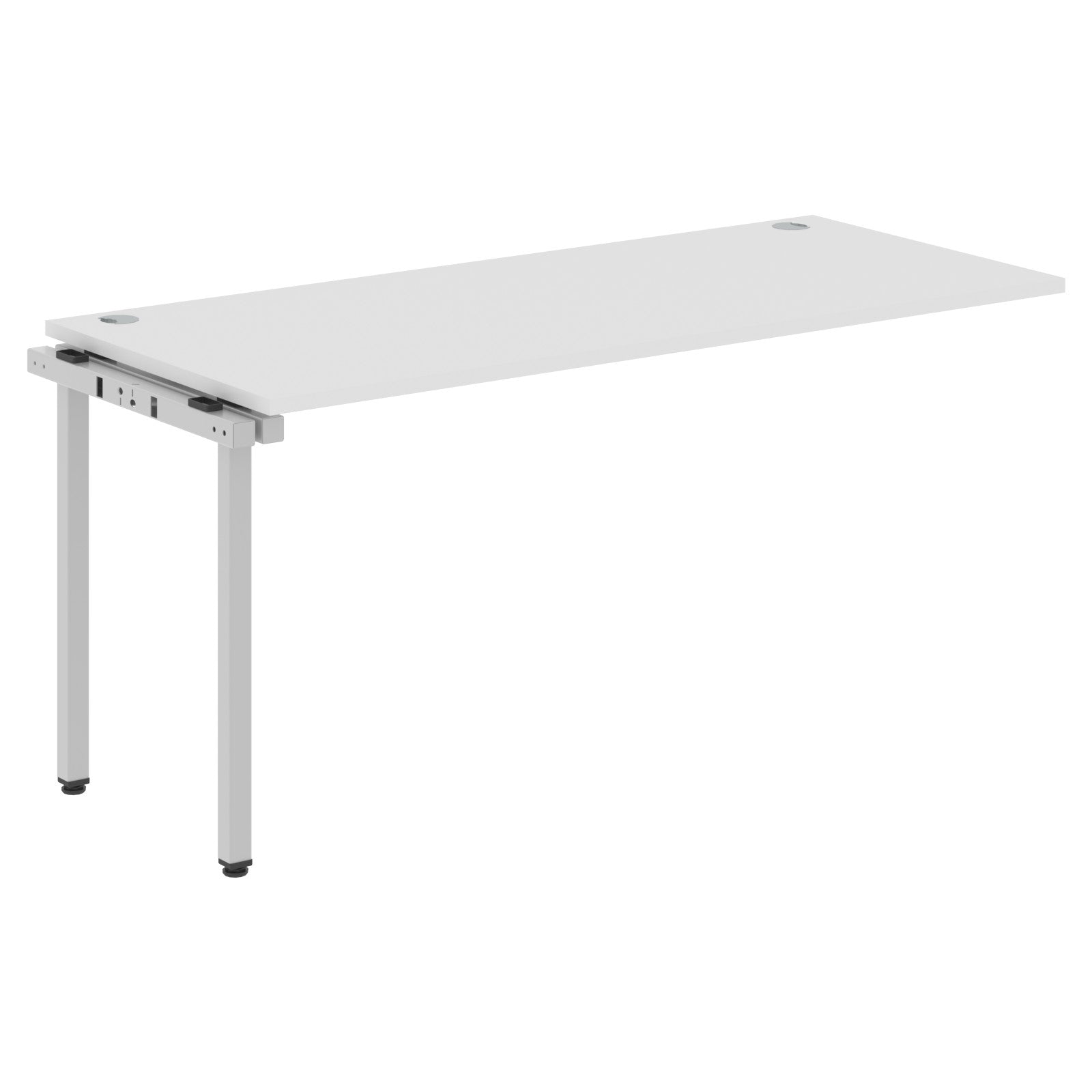 RECTANGULAR SHAPE DESK EXTENSION MADE IN 25MM MFC TOP, E1 LAMINATE CHIPBOARD WITH WOODEN MODESTY PANEL 40X40MM METAL U SHAPE FRAMES by Treejar | Souqify