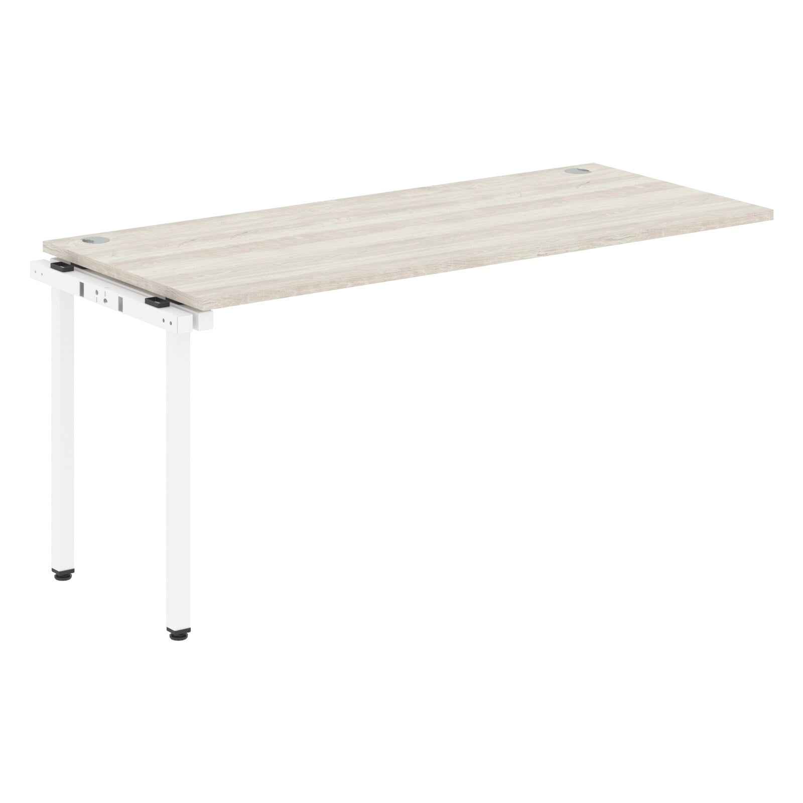 RECTANGULAR SHAPE DESK EXTENSION MADE IN 25MM MFC TOP, E1 LAMINATE CHIPBOARD WITH WOODEN MODESTY PANEL 40X40MM METAL U SHAPE FRAMES by Treejar | Souqify