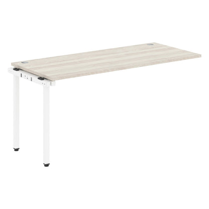 RECTANGULAR SHAPE DESK EXTENSION MADE IN 25MM MFC TOP, E1 LAMINATE CHIPBOARD WITH WOODEN MODESTY PANEL 40X40MM METAL U SHAPE FRAMES by Treejar | Souqify
