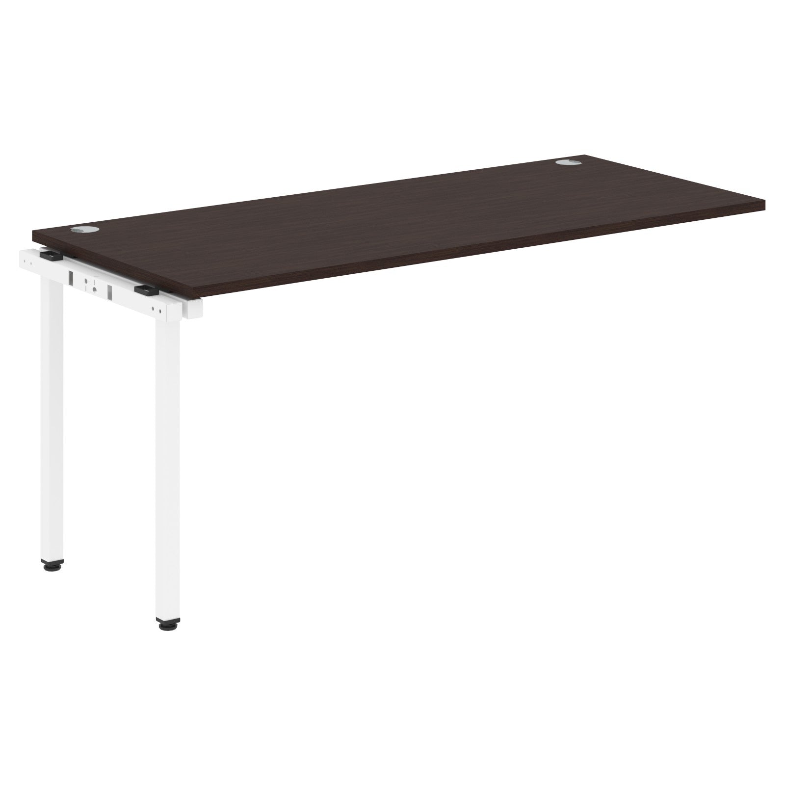 RECTANGULAR SHAPE DESK EXTENSION MADE IN 25MM MFC TOP, E1 LAMINATE CHIPBOARD WITH WOODEN MODESTY PANEL 40X40MM METAL U SHAPE FRAMES by Treejar | Souqify