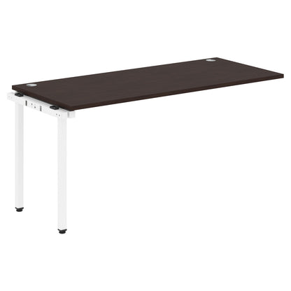 RECTANGULAR SHAPE DESK EXTENSION MADE IN 25MM MFC TOP, E1 LAMINATE CHIPBOARD WITH WOODEN MODESTY PANEL 40X40MM METAL U SHAPE FRAMES by Treejar | Souqify