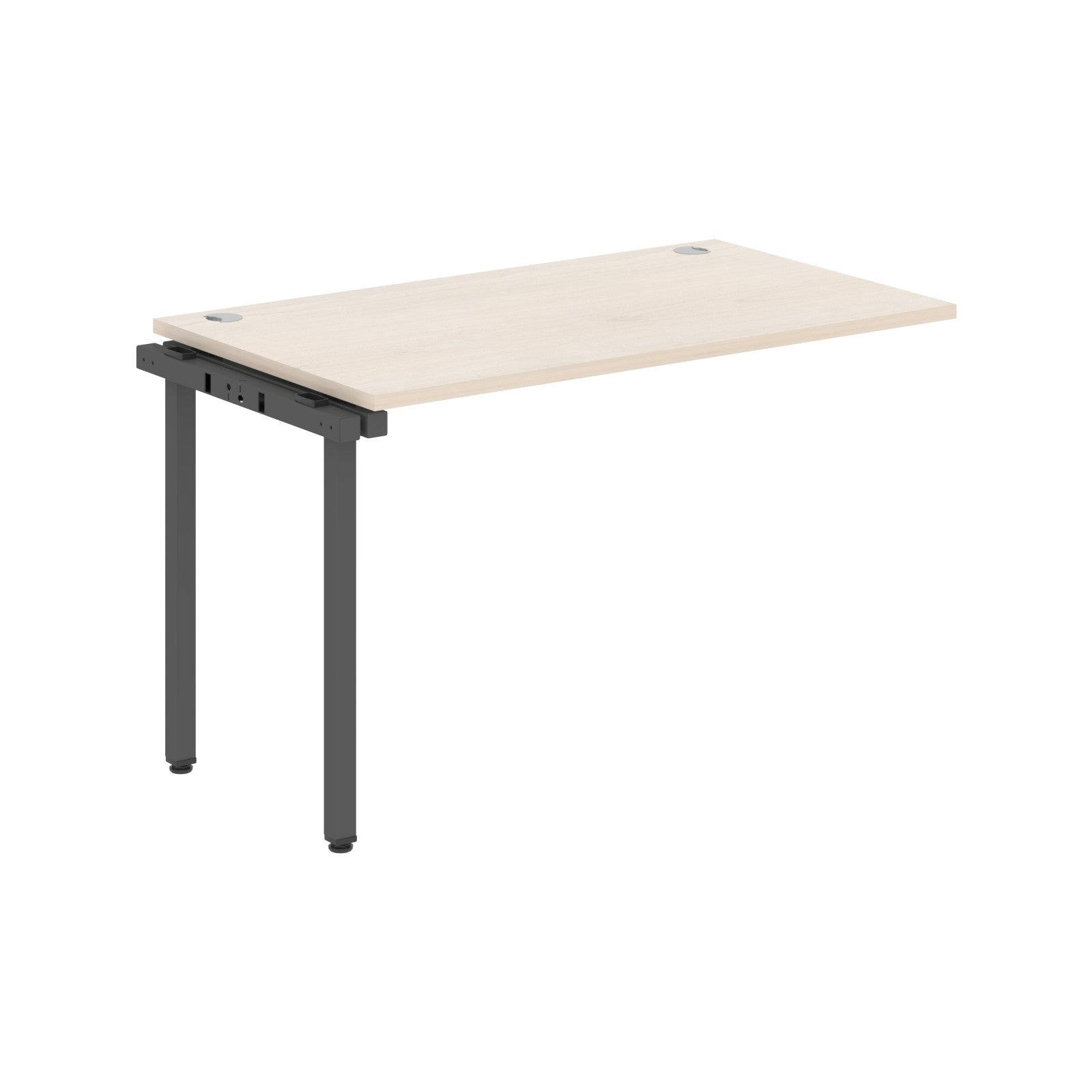 RECTANGULAR SHAPE DESK EXTENSION MADE IN 25MM MFC TOP, E1 LAMINATE CHIPBOARD WITH WOODEN MODESTY PANEL 40X40MM METAL U SHAPE FRAMES by Treejar | Souqify