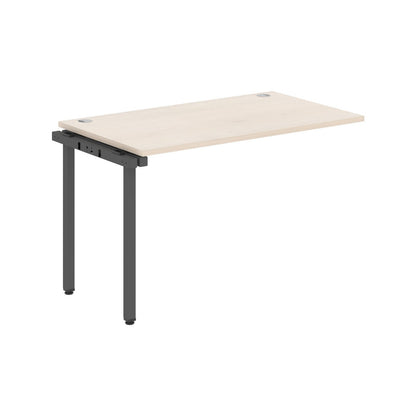 RECTANGULAR SHAPE DESK EXTENSION MADE IN 25MM MFC TOP, E1 LAMINATE CHIPBOARD WITH WOODEN MODESTY PANEL 40X40MM METAL U SHAPE FRAMES by Treejar | Souqify