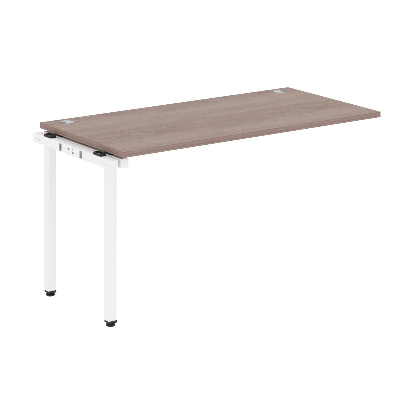 RECTANGULAR SHAPE DESK EXTENSION MADE IN 25MM MFC TOP, E1 LAMINATE CHIPBOARD WITH WOODEN MODESTY PANEL 40X40MM METAL U SHAPE FRAMES by Treejar | Souqify