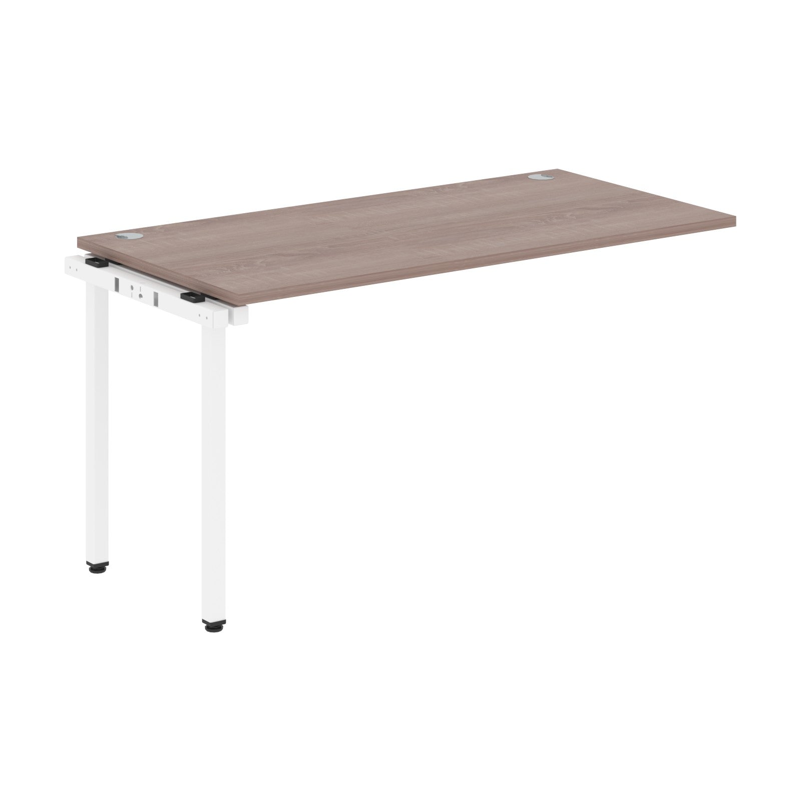 RECTANGULAR SHAPE DESK EXTENSION MADE IN 25MM MFC TOP, E1 LAMINATE CHIPBOARD WITH WOODEN MODESTY PANEL 40X40MM METAL U SHAPE FRAMES by Treejar | Souqify