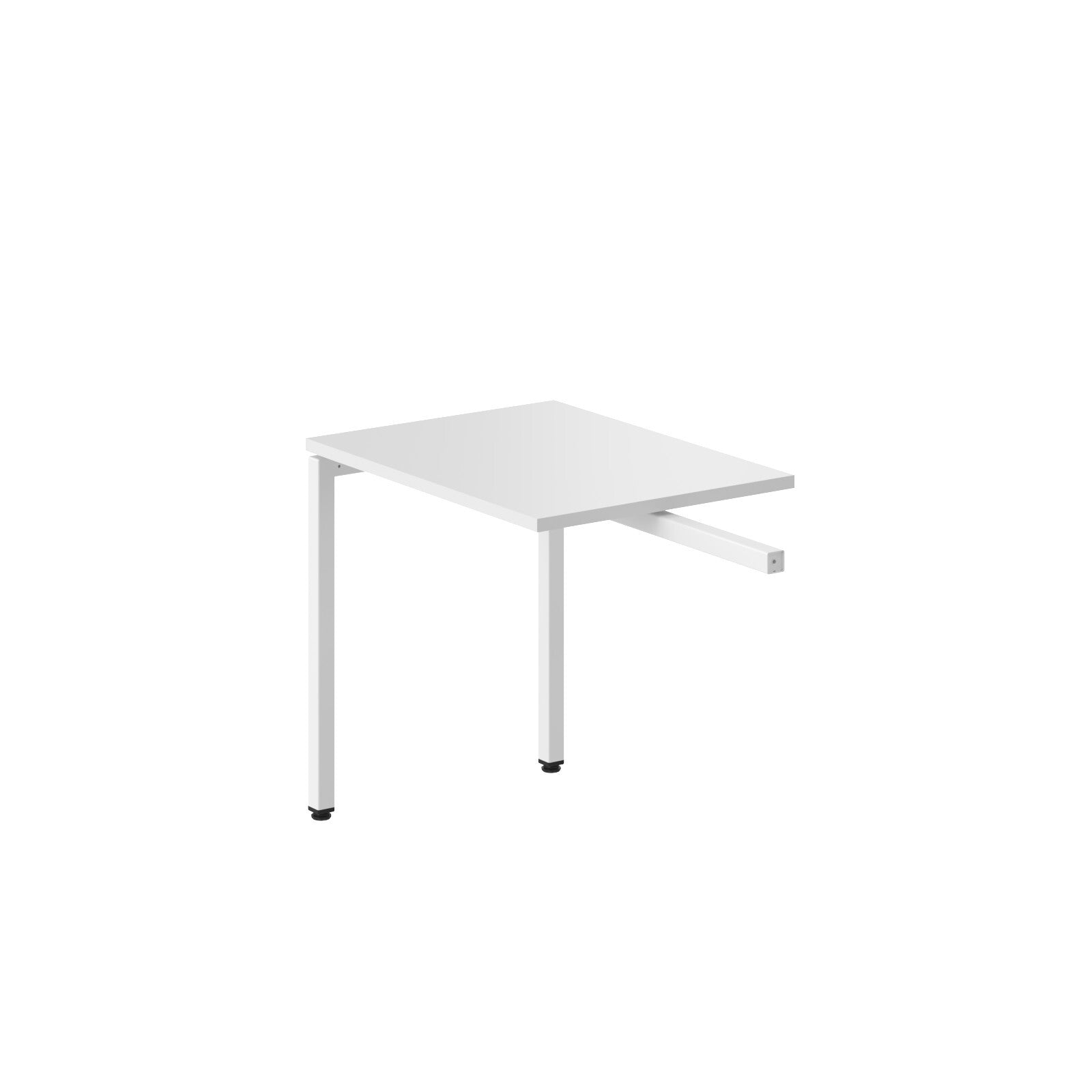 RECTANGULAR SHAPE DESK EXTENSION MADE IN 25MM MFC TOP, E1 LAMINATE CHIPBOARD WITH WOODEN MODESTY PANEL 40X40MM METAL U SHAPE FRAMES by Treejar | Souqify