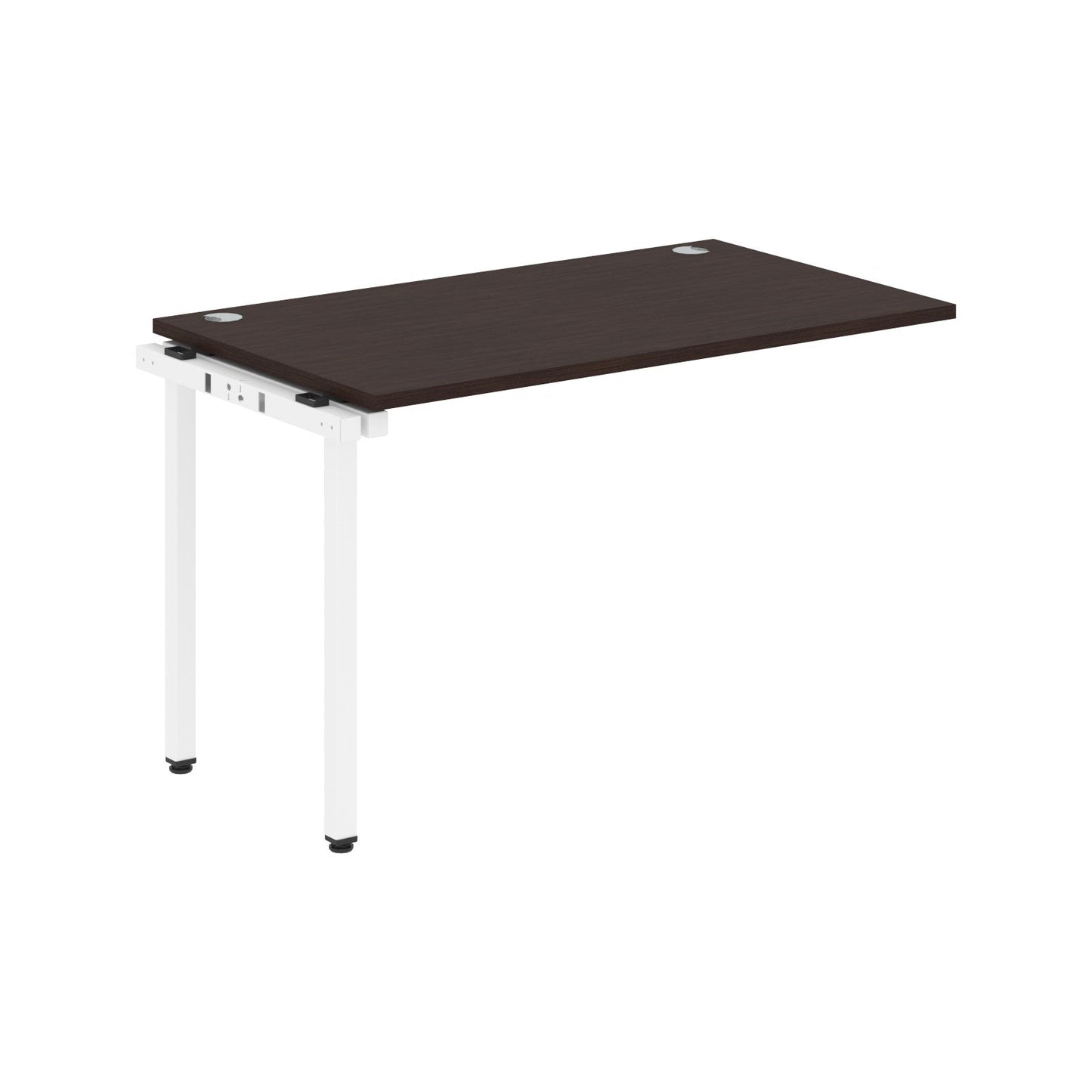 RECTANGULAR SHAPE DESK EXTENSION MADE IN 25MM MFC TOP, E1 LAMINATE CHIPBOARD WITH WOODEN MODESTY PANEL 40X40MM METAL U SHAPE FRAMES by Treejar | Souqify