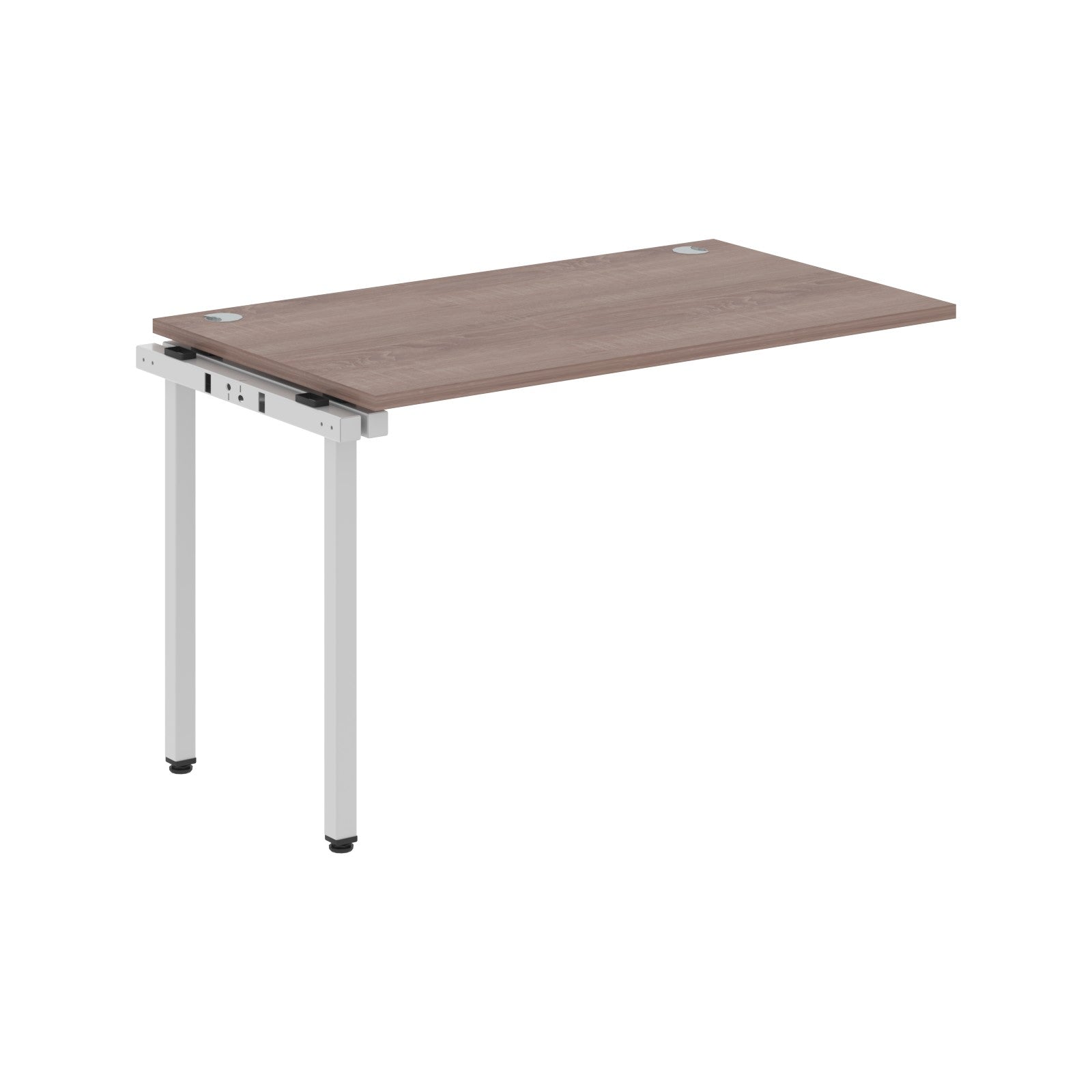 RECTANGULAR SHAPE DESK EXTENSION MADE IN 25MM MFC TOP, E1 LAMINATE CHIPBOARD WITH WOODEN MODESTY PANEL 40X40MM METAL U SHAPE FRAMES by Treejar | Souqify