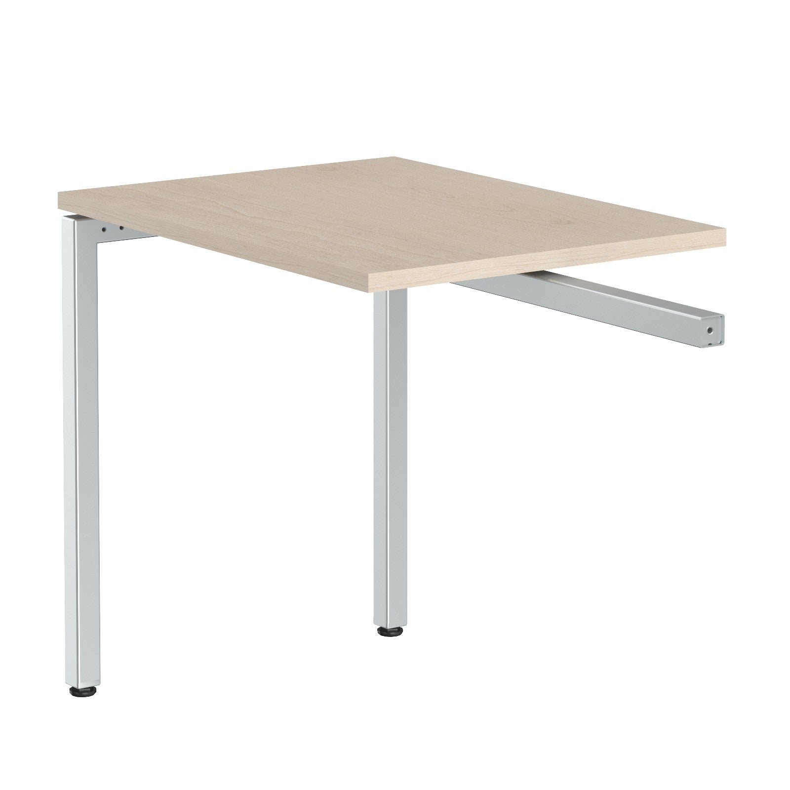 RECTANGULAR SHAPE DESK EXTENSION MADE IN 25MM MFC TOP, E1 LAMINATE CHIPBOARD WITH WOODEN MODESTY PANEL 40X40MM METAL U SHAPE FRAMES by Treejar | Souqify