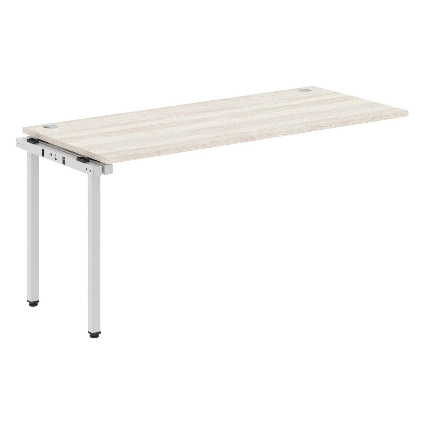 RECTANGULAR SHAPE DESK EXTENSION MADE IN 25MM MFC TOP, E1 LAMINATE CHIPBOARD WITH WOODEN MODESTY PANEL 40X40MM METAL U SHAPE FRAMES by Treejar | Souqify