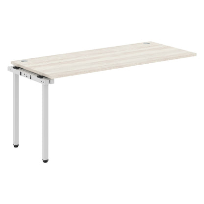 RECTANGULAR SHAPE DESK EXTENSION MADE IN 25MM MFC TOP, E1 LAMINATE CHIPBOARD WITH WOODEN MODESTY PANEL 40X40MM METAL U SHAPE FRAMES by Treejar | Souqify