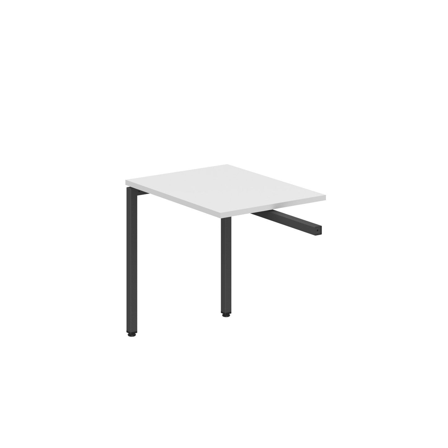 RECTANGULAR SHAPE DESK EXTENSION MADE IN 25MM MFC TOP, E1 LAMINATE CHIPBOARD WITH WOODEN MODESTY PANEL 40X40MM METAL U SHAPE FRAMES by Treejar | Souqify