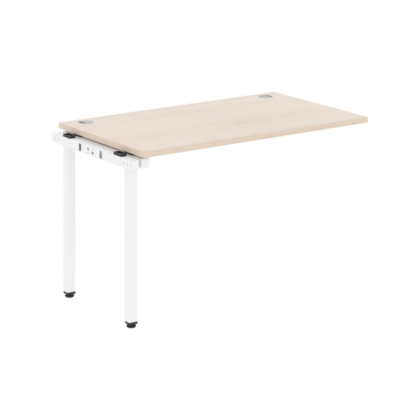 RECTANGULAR SHAPE DESK EXTENSION MADE IN 25MM MFC TOP, E1 LAMINATE CHIPBOARD WITH WOODEN MODESTY PANEL 40X40MM METAL U SHAPE FRAMES by Treejar | Souqify