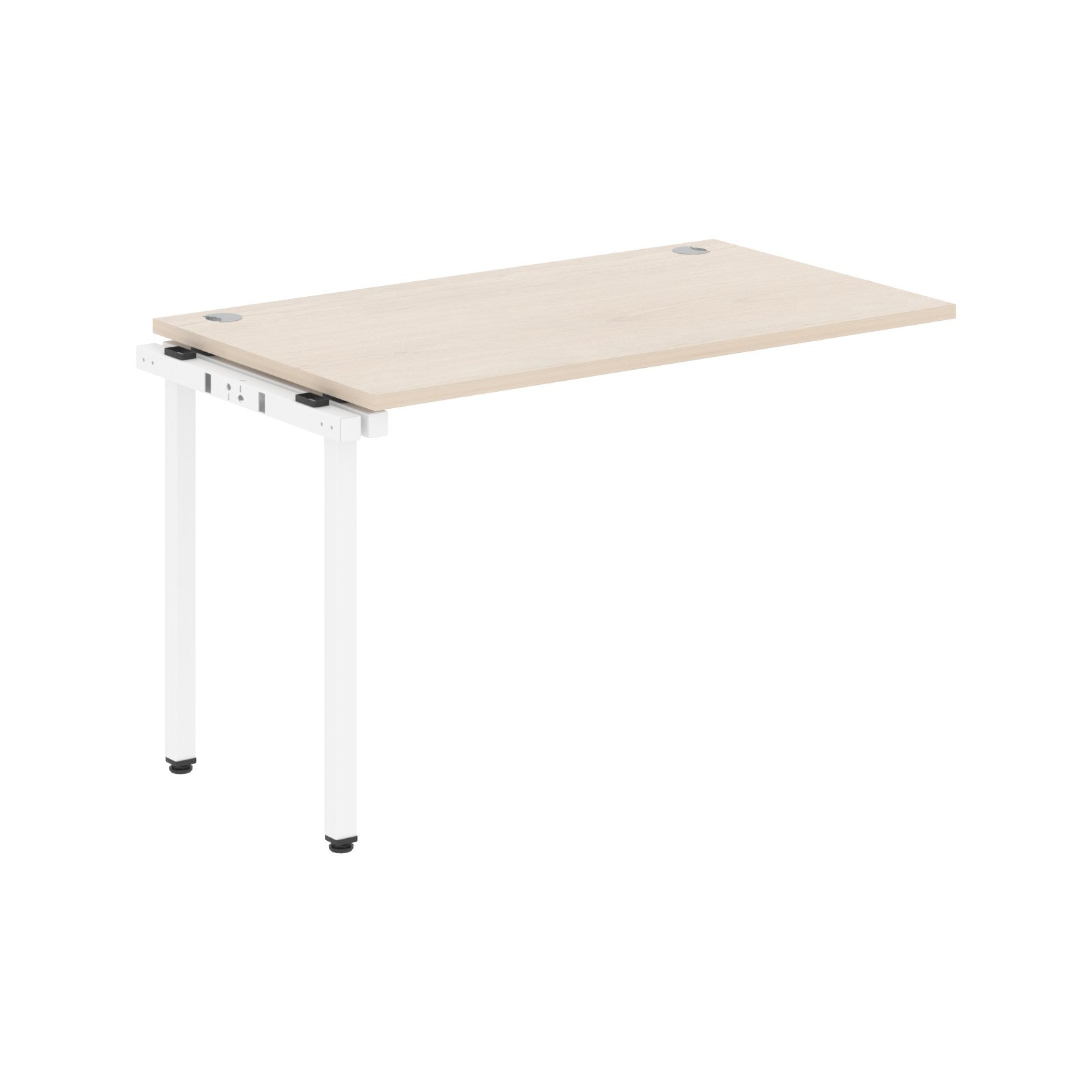 RECTANGULAR SHAPE DESK EXTENSION MADE IN 25MM MFC TOP, E1 LAMINATE CHIPBOARD WITH WOODEN MODESTY PANEL 40X40MM METAL U SHAPE FRAMES by Treejar | Souqify