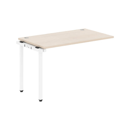 RECTANGULAR SHAPE DESK EXTENSION MADE IN 25MM MFC TOP, E1 LAMINATE CHIPBOARD WITH WOODEN MODESTY PANEL 40X40MM METAL U SHAPE FRAMES by Treejar | Souqify