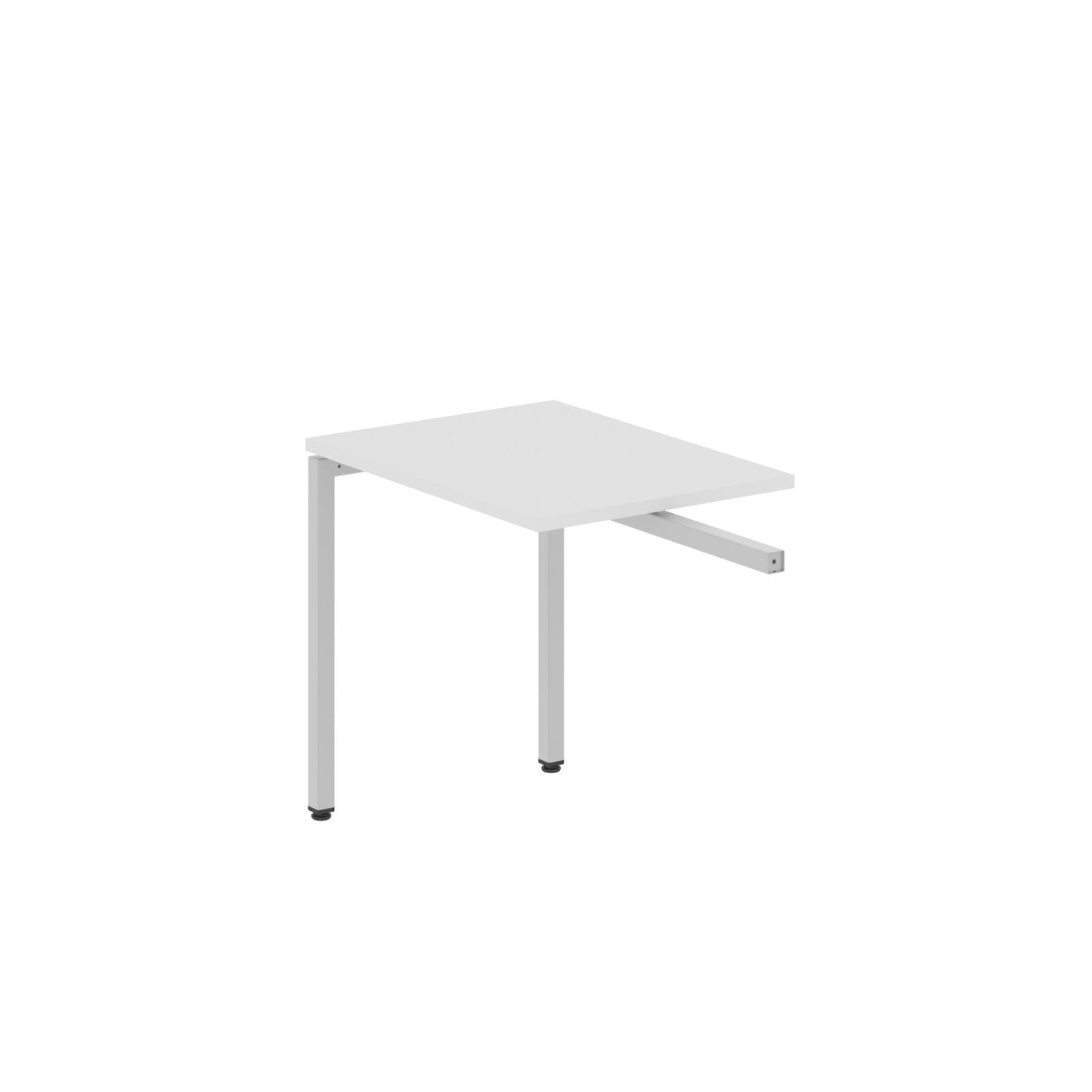 RECTANGULAR SHAPE DESK EXTENSION MADE IN 25MM MFC TOP, E1 LAMINATE CHIPBOARD WITH WOODEN MODESTY PANEL 40X40MM METAL U SHAPE FRAMES by Treejar | Souqify