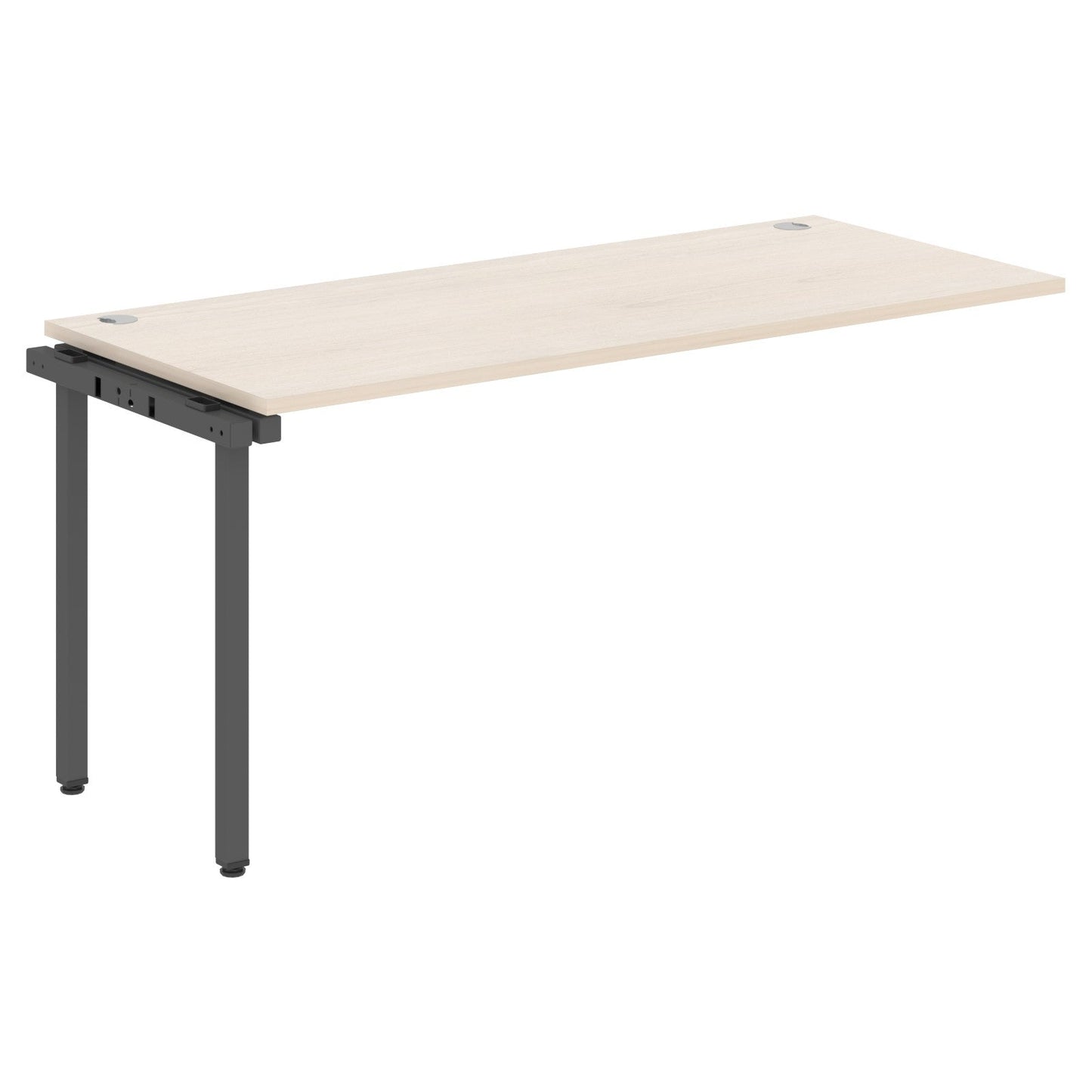 RECTANGULAR SHAPE DESK EXTENSION MADE IN 25MM MFC TOP, E1 LAMINATE CHIPBOARD WITH WOODEN MODESTY PANEL 40X40MM METAL U SHAPE FRAMES by Treejar | Souqify