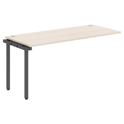 RECTANGULAR SHAPE DESK EXTENSION MADE IN 25MM MFC TOP, E1 LAMINATE CHIPBOARD WITH WOODEN MODESTY PANEL 40X40MM METAL U SHAPE FRAMES by Treejar | Souqify