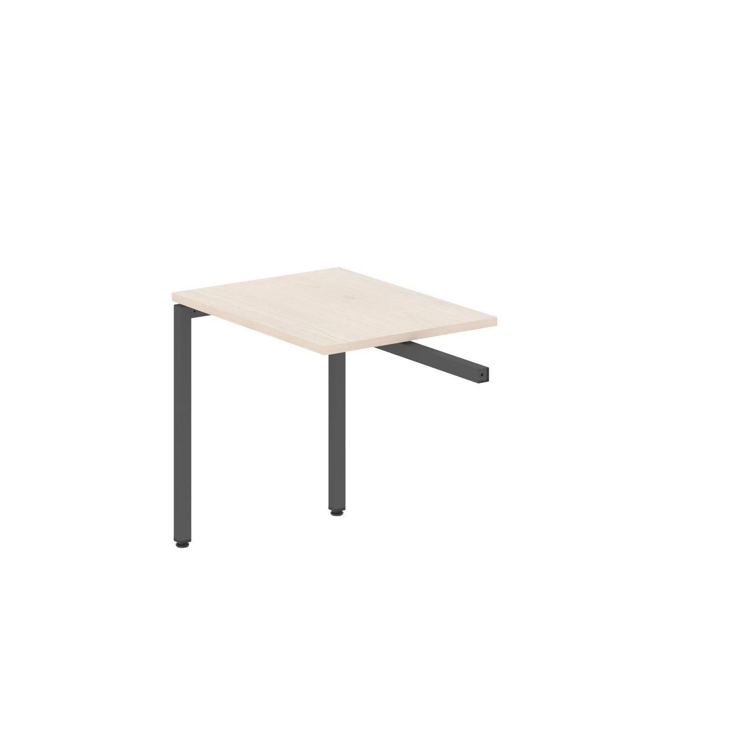 RECTANGULAR SHAPE DESK EXTENSION MADE IN 25MM MFC TOP, E1 LAMINATE CHIPBOARD WITH WOODEN MODESTY PANEL 40X40MM METAL U SHAPE FRAMES by Treejar | Souqify