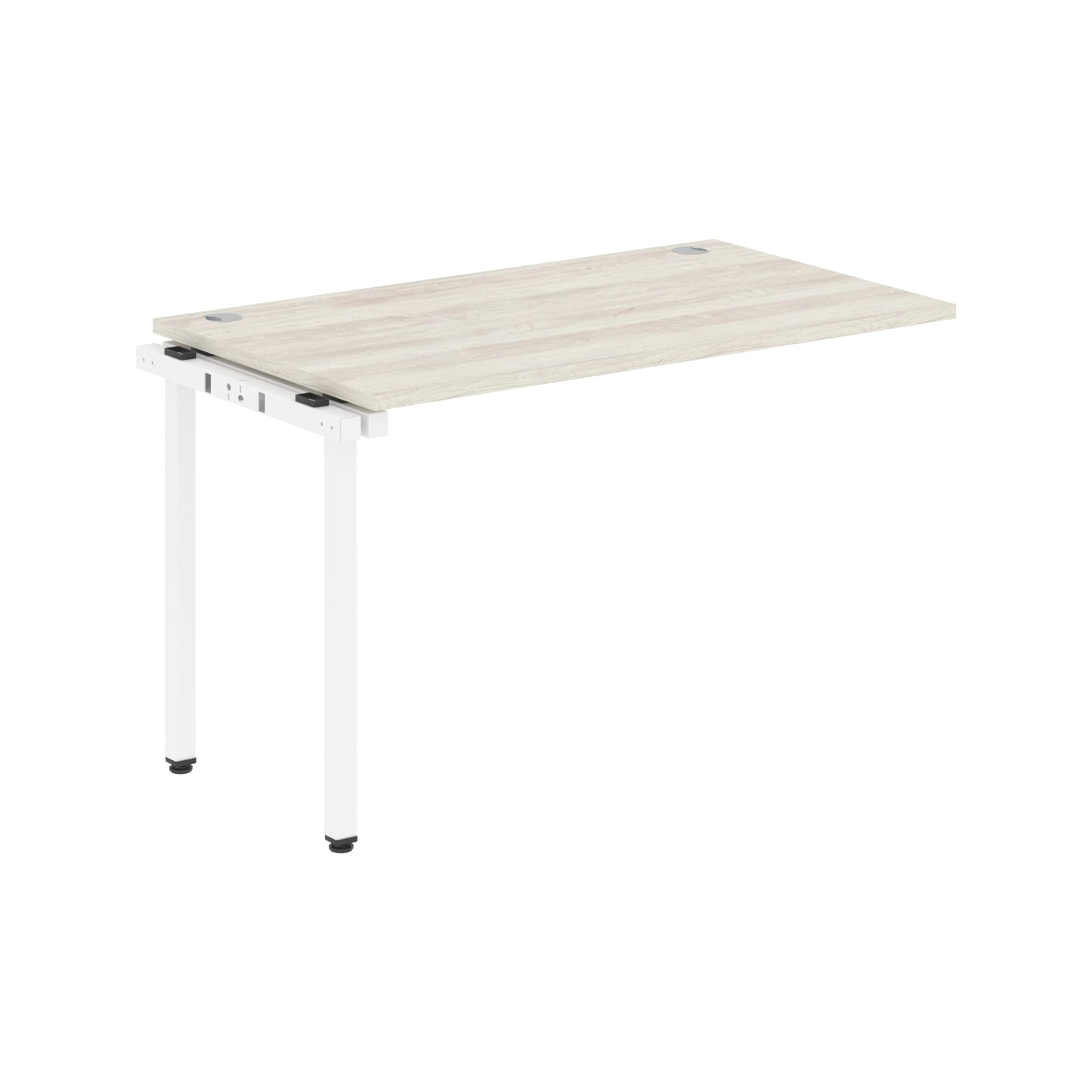 RECTANGULAR SHAPE DESK EXTENSION MADE IN 25MM MFC TOP, E1 LAMINATE CHIPBOARD WITH WOODEN MODESTY PANEL 40X40MM METAL U SHAPE FRAMES by Treejar | Souqify