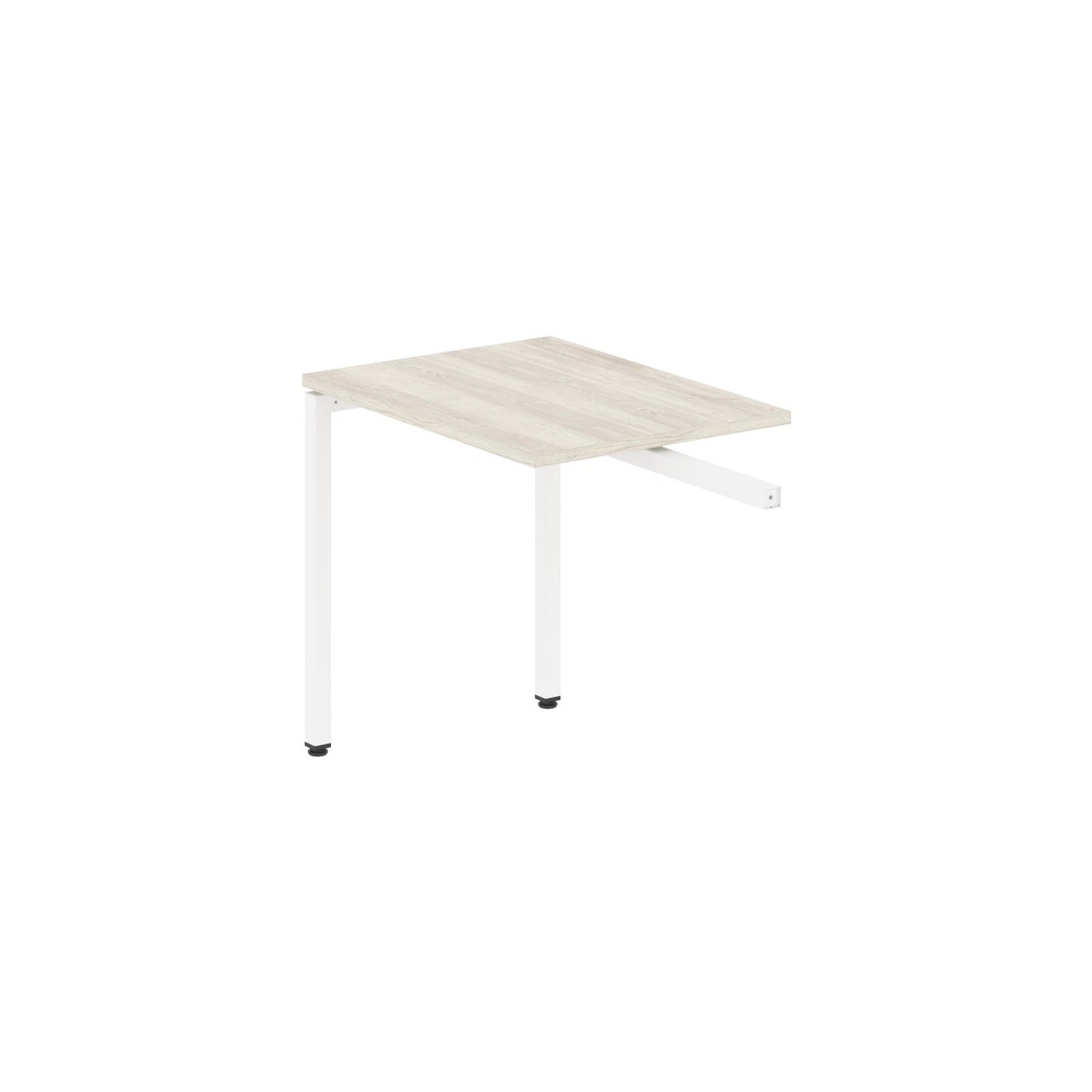 RECTANGULAR SHAPE DESK EXTENSION MADE IN 25MM MFC TOP, E1 LAMINATE CHIPBOARD WITH WOODEN MODESTY PANEL 40X40MM METAL U SHAPE FRAMES by Treejar | Souqify
