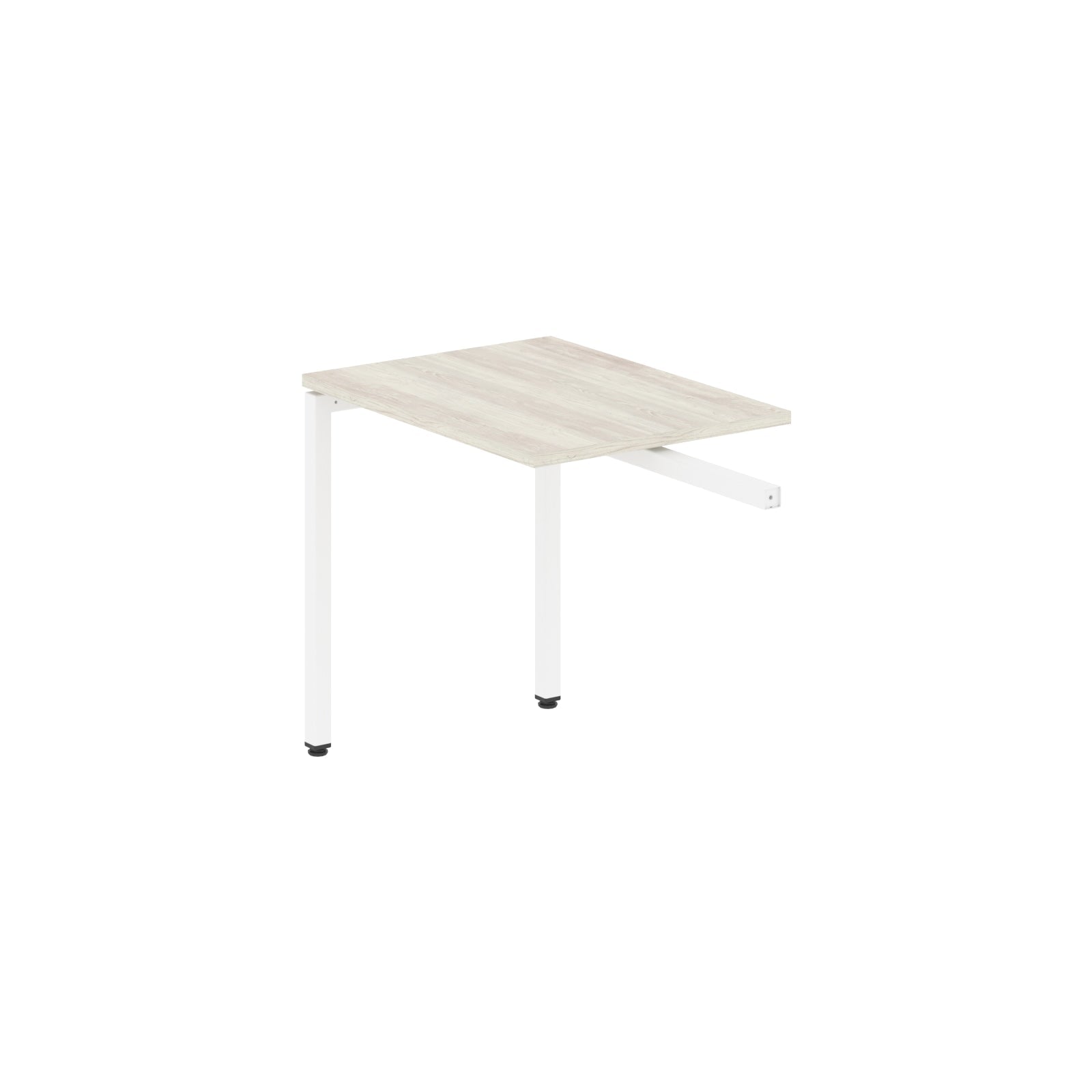 RECTANGULAR SHAPE DESK EXTENSION MADE IN 25MM MFC TOP, E1 LAMINATE CHIPBOARD WITH WOODEN MODESTY PANEL 40X40MM METAL U SHAPE FRAMES by Treejar | Souqify