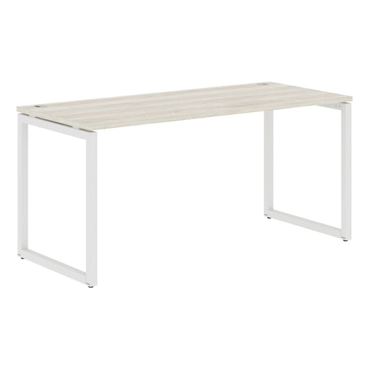RECTANGULAR SHAPE DESK MADE IN 25MM MFC TOP, E1 LAMINATE CHIPBOARD WITH WOODEN MODESTY PANEL 40X40MM METAL O SHAPE FRAMES by Treejar | Souqify