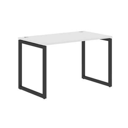 RECTANGULAR SHAPE DESK MADE IN 25MM MFC TOP, E1 LAMINATE CHIPBOARD WITH WOODEN MODESTY PANEL 40X40MM METAL O SHAPE FRAMES by Treejar | Souqify