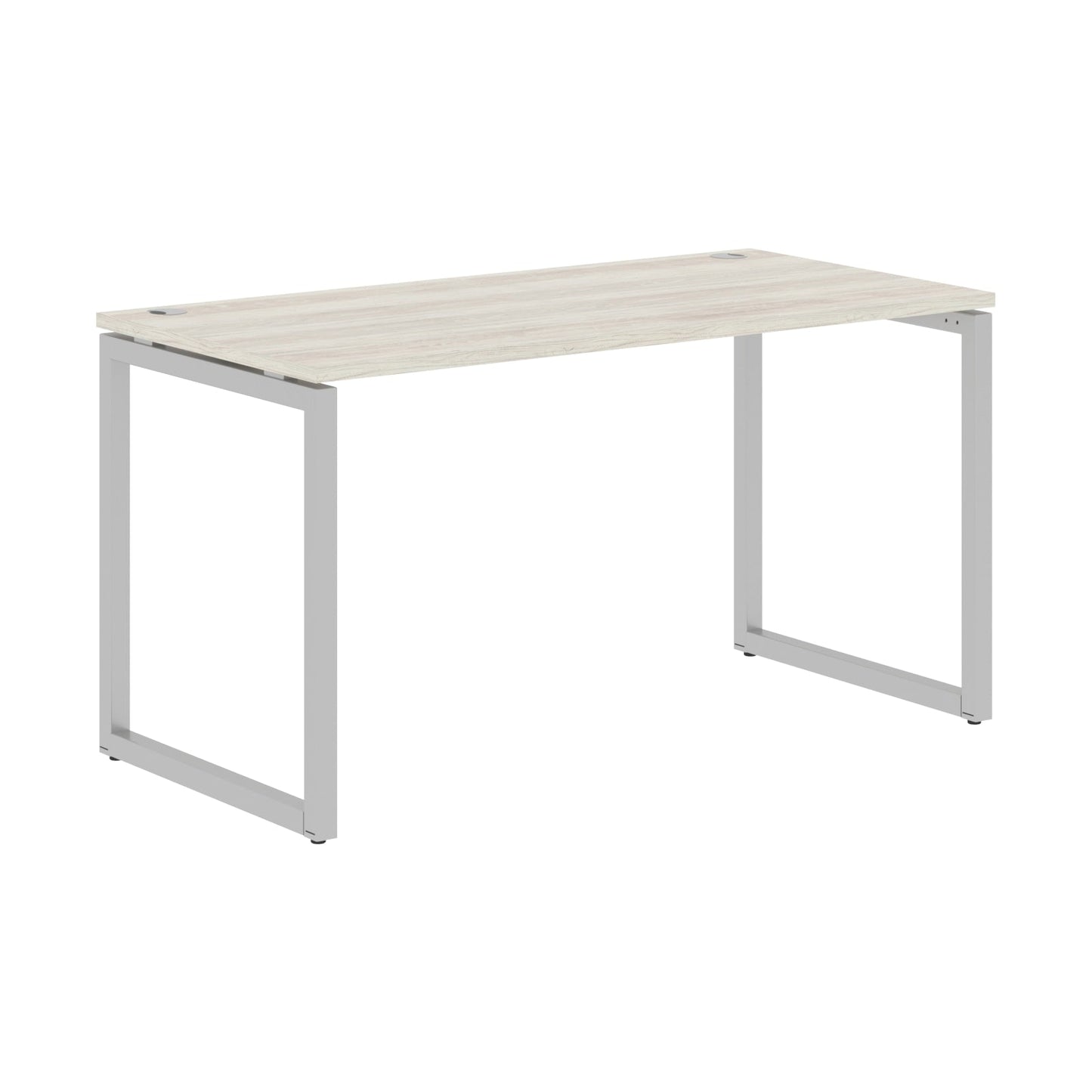 RECTANGULAR SHAPE DESK MADE IN 25MM MFC TOP, E1 LAMINATE CHIPBOARD WITH WOODEN MODESTY PANEL 40X40MM METAL O SHAPE FRAMES by Treejar | Souqify