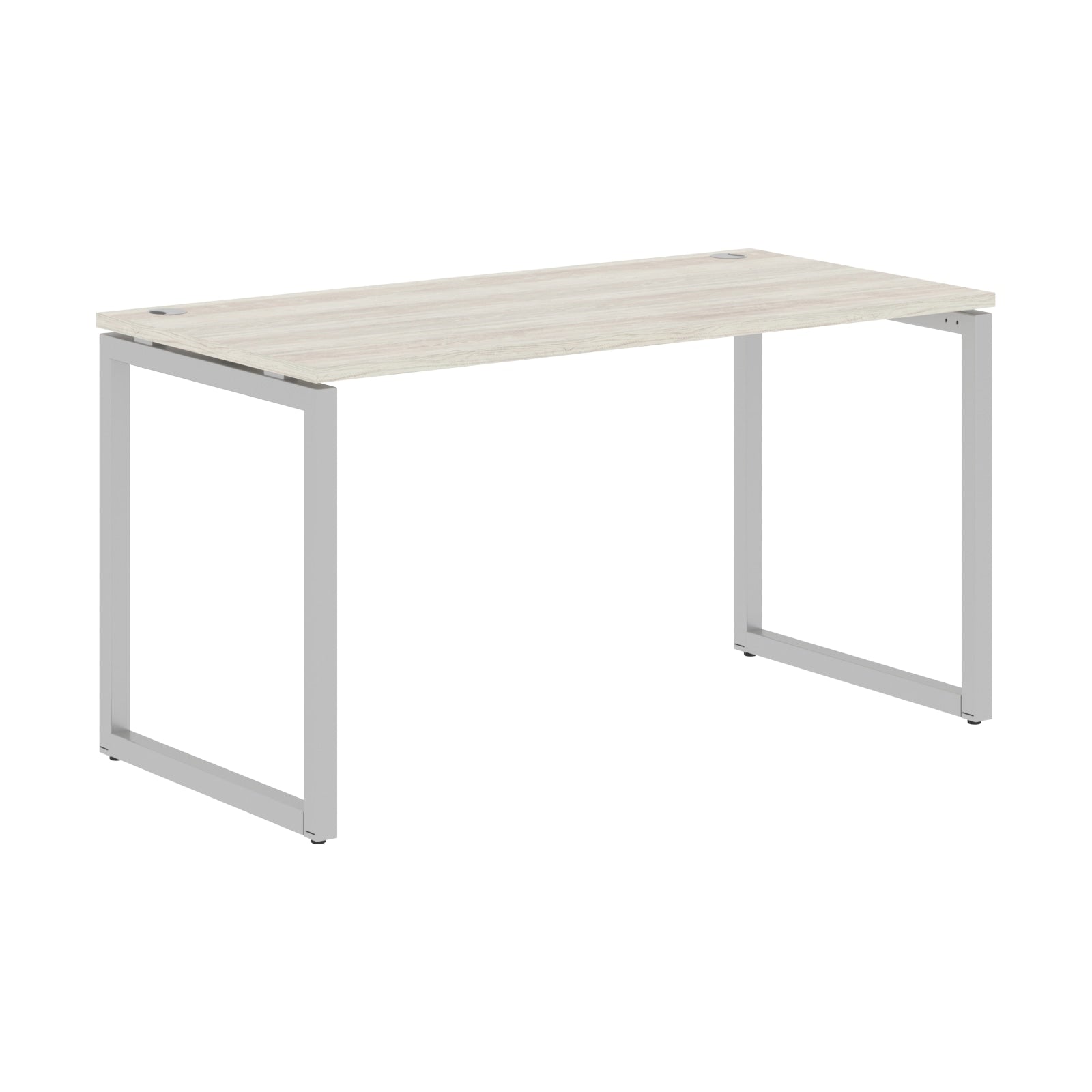 RECTANGULAR SHAPE DESK MADE IN 25MM MFC TOP, E1 LAMINATE CHIPBOARD WITH WOODEN MODESTY PANEL 40X40MM METAL O SHAPE FRAMES by Treejar | Souqify