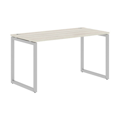 RECTANGULAR SHAPE DESK MADE IN 25MM MFC TOP, E1 LAMINATE CHIPBOARD WITH WOODEN MODESTY PANEL 40X40MM METAL O SHAPE FRAMES by Treejar | Souqify