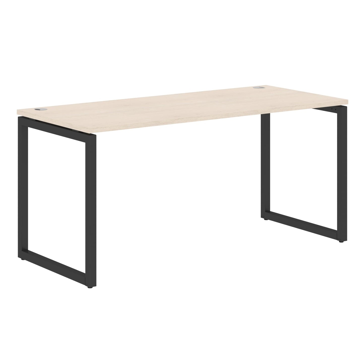 RECTANGULAR SHAPE DESK MADE IN 25MM MFC TOP, E1 LAMINATE CHIPBOARD WITH WOODEN MODESTY PANEL 40X40MM METAL O SHAPE FRAMES by Treejar | Souqify