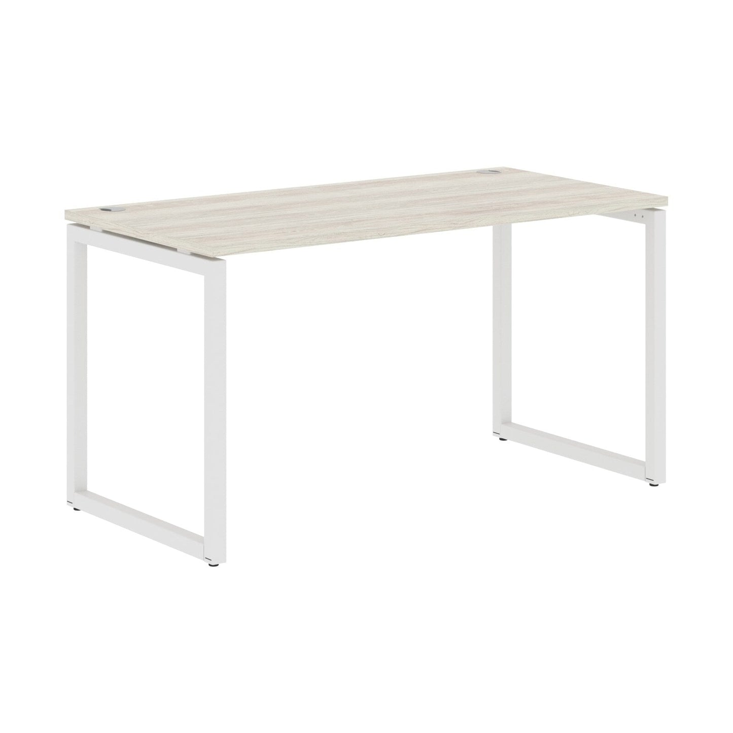 RECTANGULAR SHAPE DESK MADE IN 25MM MFC TOP, E1 LAMINATE CHIPBOARD WITH WOODEN MODESTY PANEL 40X40MM METAL O SHAPE FRAMES by Treejar | Souqify