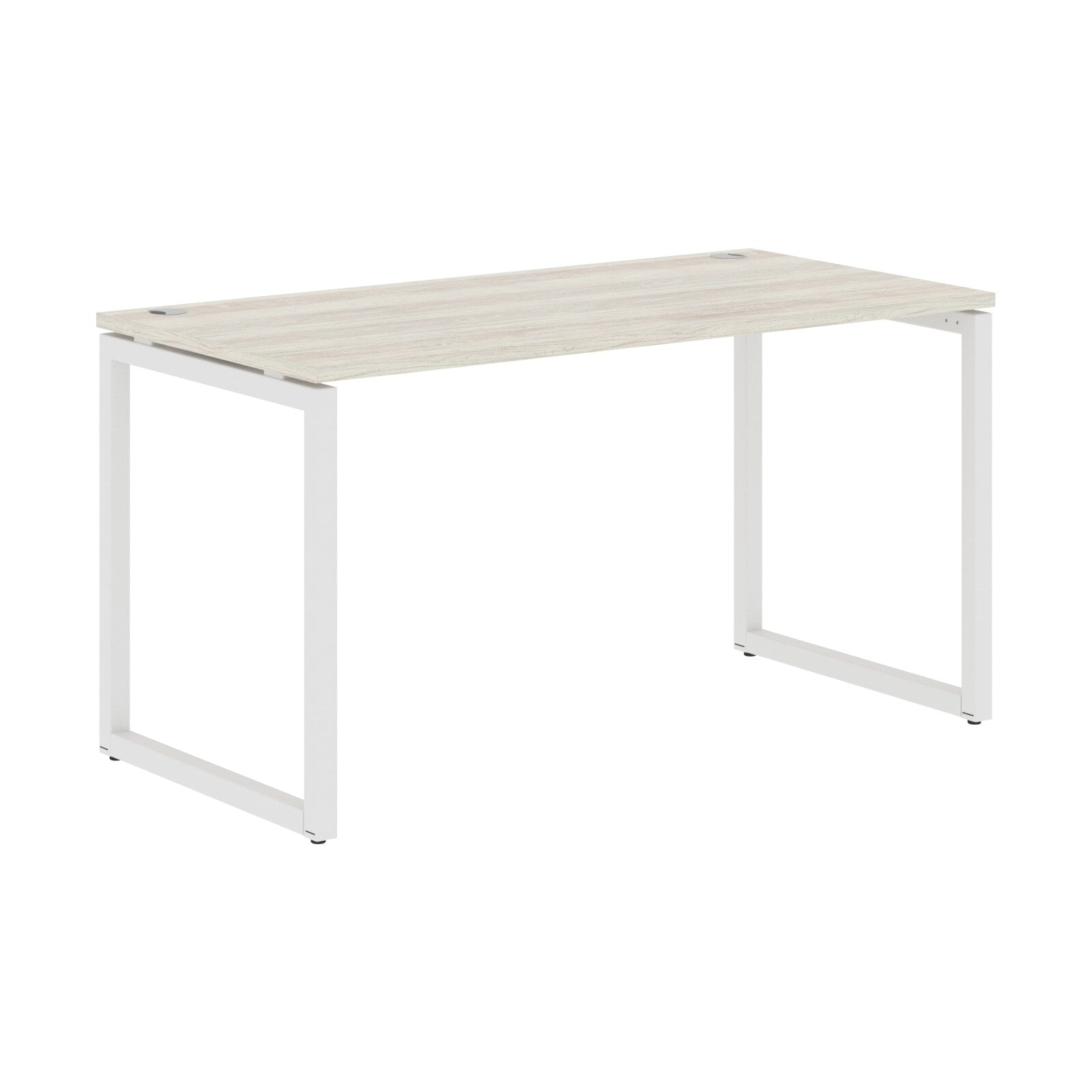 RECTANGULAR SHAPE DESK MADE IN 25MM MFC TOP, E1 LAMINATE CHIPBOARD WITH WOODEN MODESTY PANEL 40X40MM METAL O SHAPE FRAMES by Treejar | Souqify