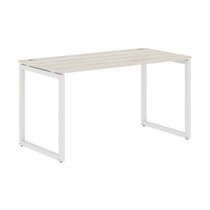 RECTANGULAR SHAPE DESK MADE IN 25MM MFC TOP, E1 LAMINATE CHIPBOARD WITH WOODEN MODESTY PANEL 40X40MM METAL O SHAPE FRAMES by Treejar | Souqify