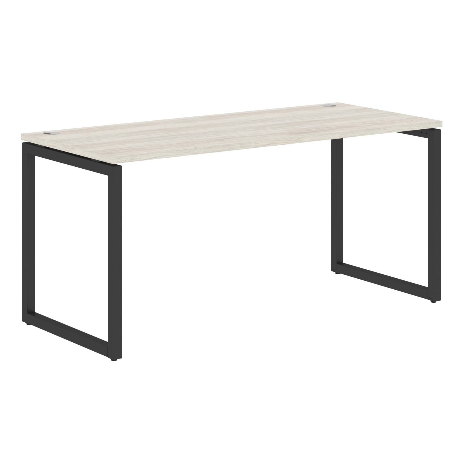 RECTANGULAR SHAPE DESK MADE IN 25MM MFC TOP, E1 LAMINATE CHIPBOARD WITH WOODEN MODESTY PANEL 40X40MM METAL O SHAPE FRAMES by Treejar | Souqify