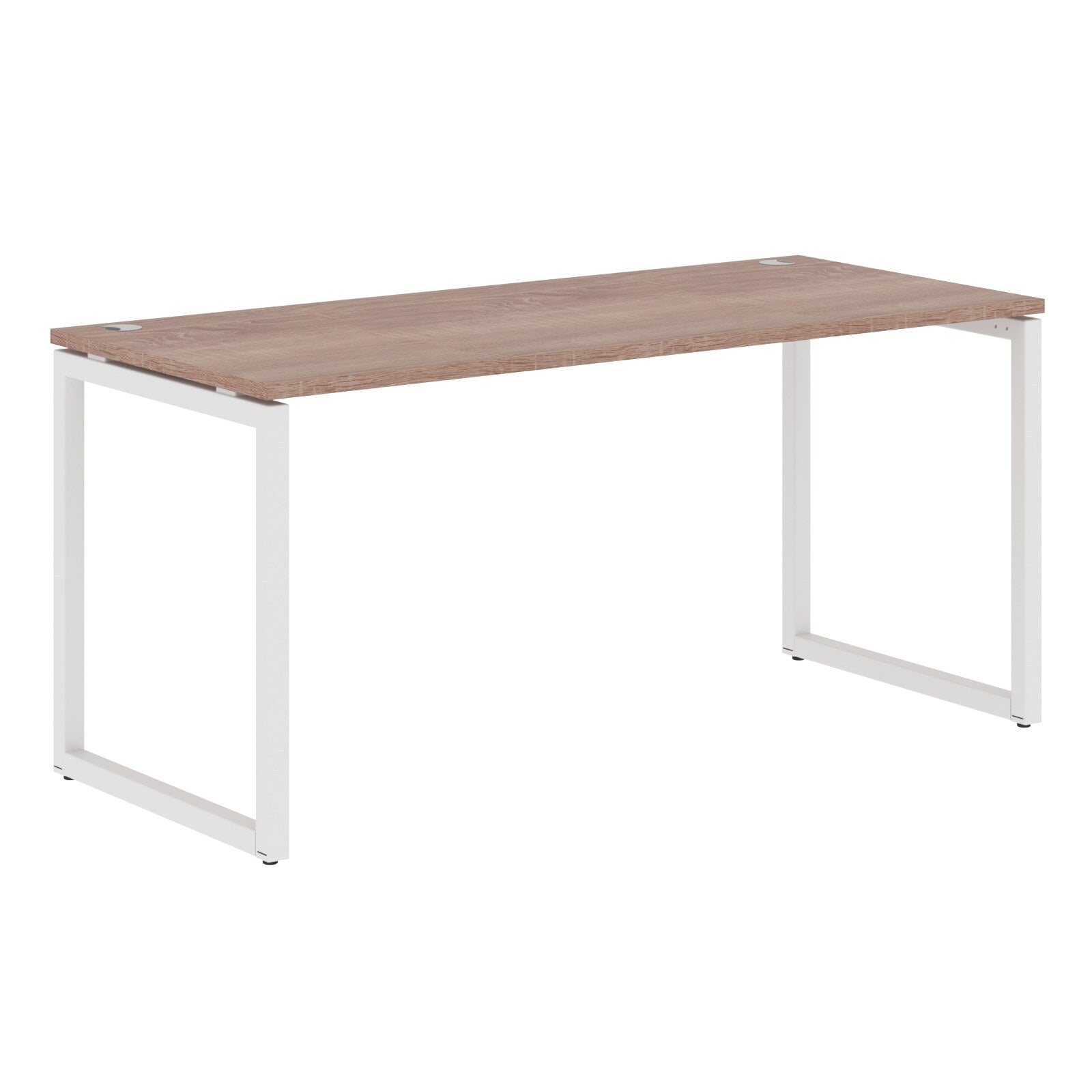 RECTANGULAR SHAPE DESK MADE IN 25MM MFC TOP, E1 LAMINATE CHIPBOARD WITH WOODEN MODESTY PANEL 40X40MM METAL O SHAPE FRAMES by Treejar | Souqify