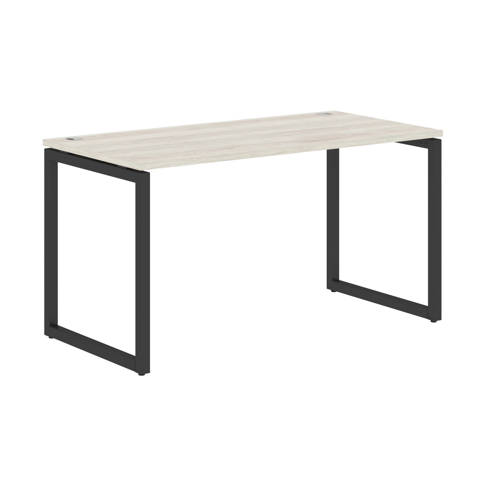 RECTANGULAR SHAPE DESK MADE IN 25MM MFC TOP, E1 LAMINATE CHIPBOARD WITH WOODEN MODESTY PANEL 40X40MM METAL O SHAPE FRAMES by Treejar | Souqify