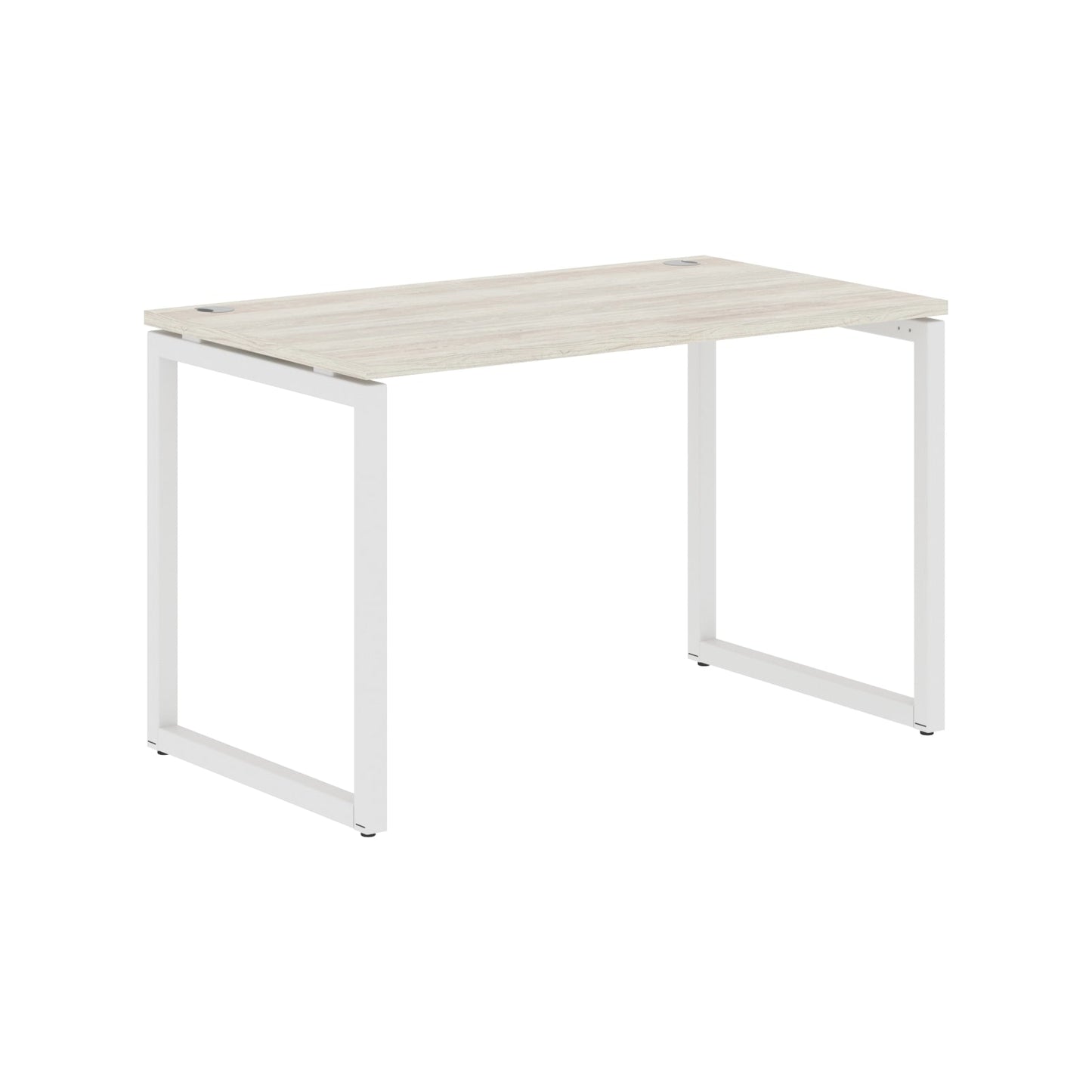 RECTANGULAR SHAPE DESK MADE IN 25MM MFC TOP, E1 LAMINATE CHIPBOARD WITH WOODEN MODESTY PANEL 40X40MM METAL O SHAPE FRAMES by Treejar | Souqify