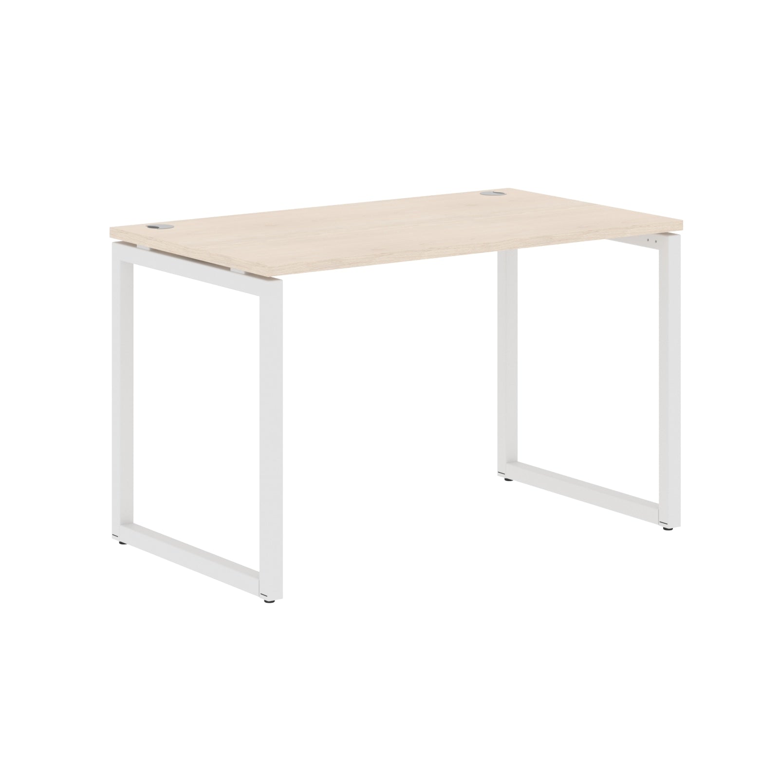 RECTANGULAR SHAPE DESK MADE IN 25MM MFC TOP, E1 LAMINATE CHIPBOARD WITH WOODEN MODESTY PANEL 40X40MM METAL O SHAPE FRAMES by Treejar | Souqify
