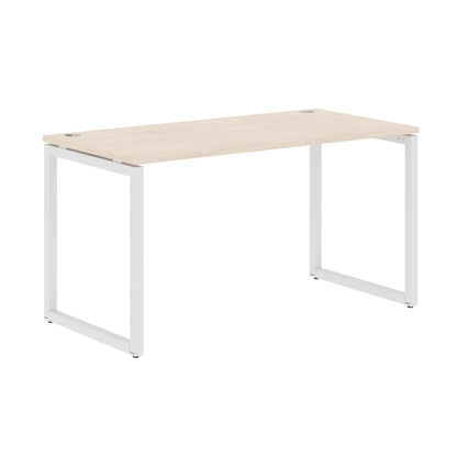 RECTANGULAR SHAPE DESK MADE IN 25MM MFC TOP, E1 LAMINATE CHIPBOARD WITH WOODEN MODESTY PANEL 40X40MM METAL O SHAPE FRAMES by Treejar | Souqify