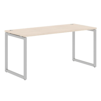 RECTANGULAR SHAPE DESK MADE IN 25MM MFC TOP, E1 LAMINATE CHIPBOARD WITH WOODEN MODESTY PANEL 40X40MM METAL O SHAPE FRAMES by Treejar | Souqify