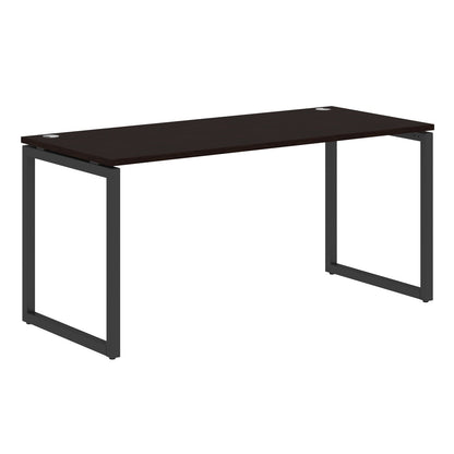RECTANGULAR SHAPE DESK MADE IN 25MM MFC TOP, E1 LAMINATE CHIPBOARD WITH WOODEN MODESTY PANEL 40X40MM METAL O SHAPE FRAMES by Treejar | Souqify