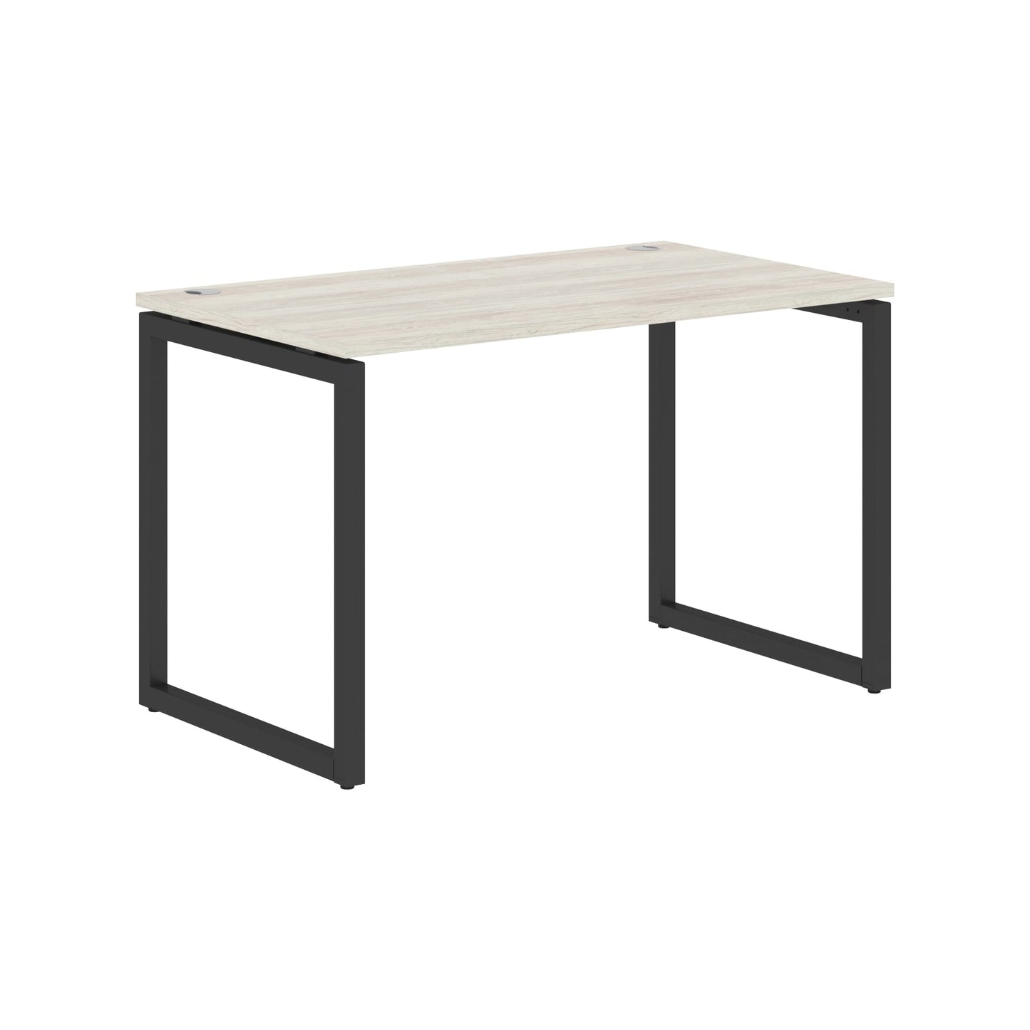 RECTANGULAR SHAPE DESK MADE IN 25MM MFC TOP, E1 LAMINATE CHIPBOARD WITH WOODEN MODESTY PANEL 40X40MM METAL O SHAPE FRAMES by Treejar | Souqify