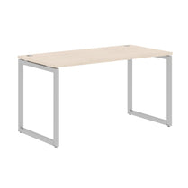 RECTANGULAR SHAPE DESK MADE IN 25MM MFC TOP, E1 LAMINATE CHIPBOARD WITH WOODEN MODESTY PANEL 40X40MM METAL O SHAPE FRAMES by Treejar | Souqify