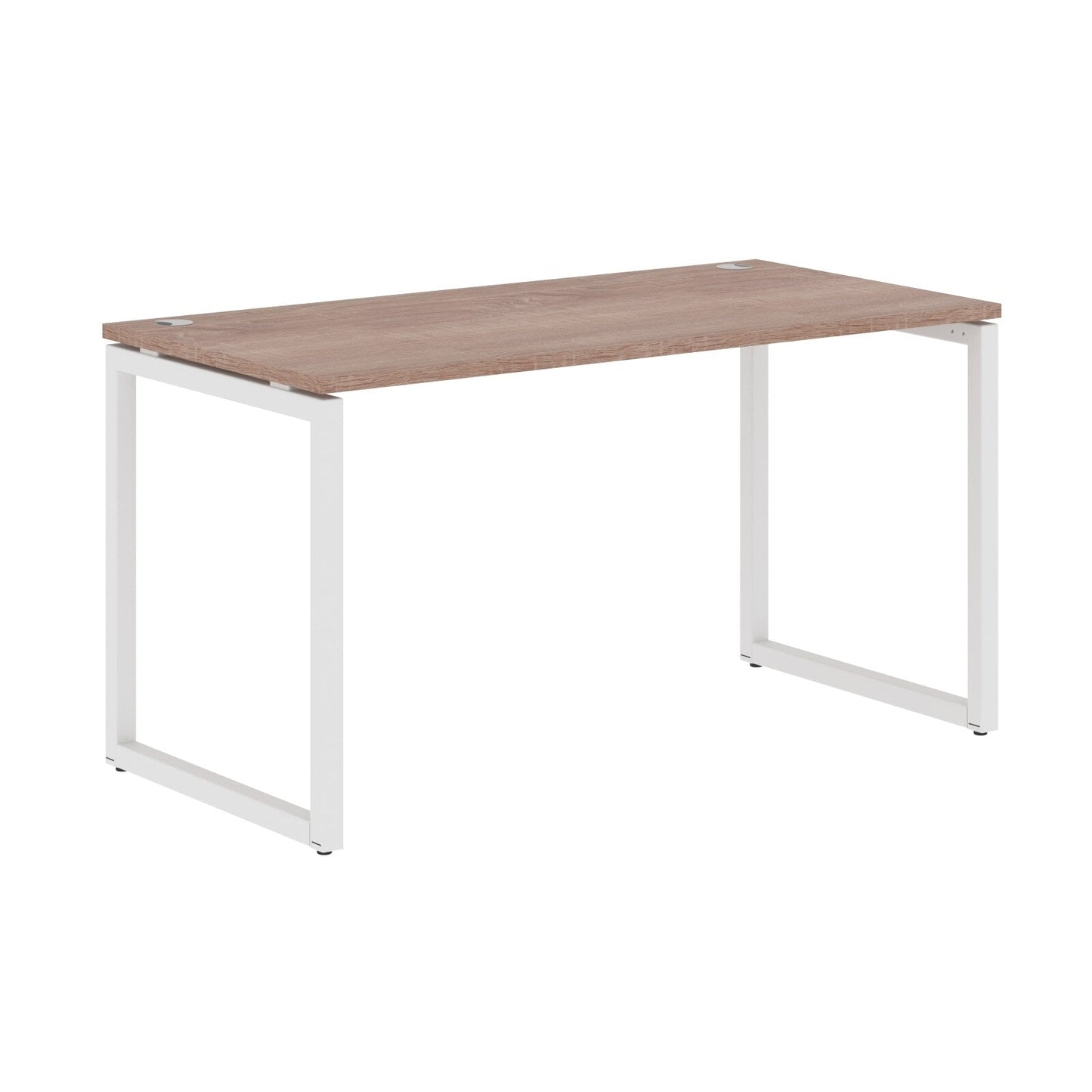 RECTANGULAR SHAPE DESK MADE IN 25MM MFC TOP, E1 LAMINATE CHIPBOARD WITH WOODEN MODESTY PANEL 40X40MM METAL O SHAPE FRAMES by Treejar | Souqify