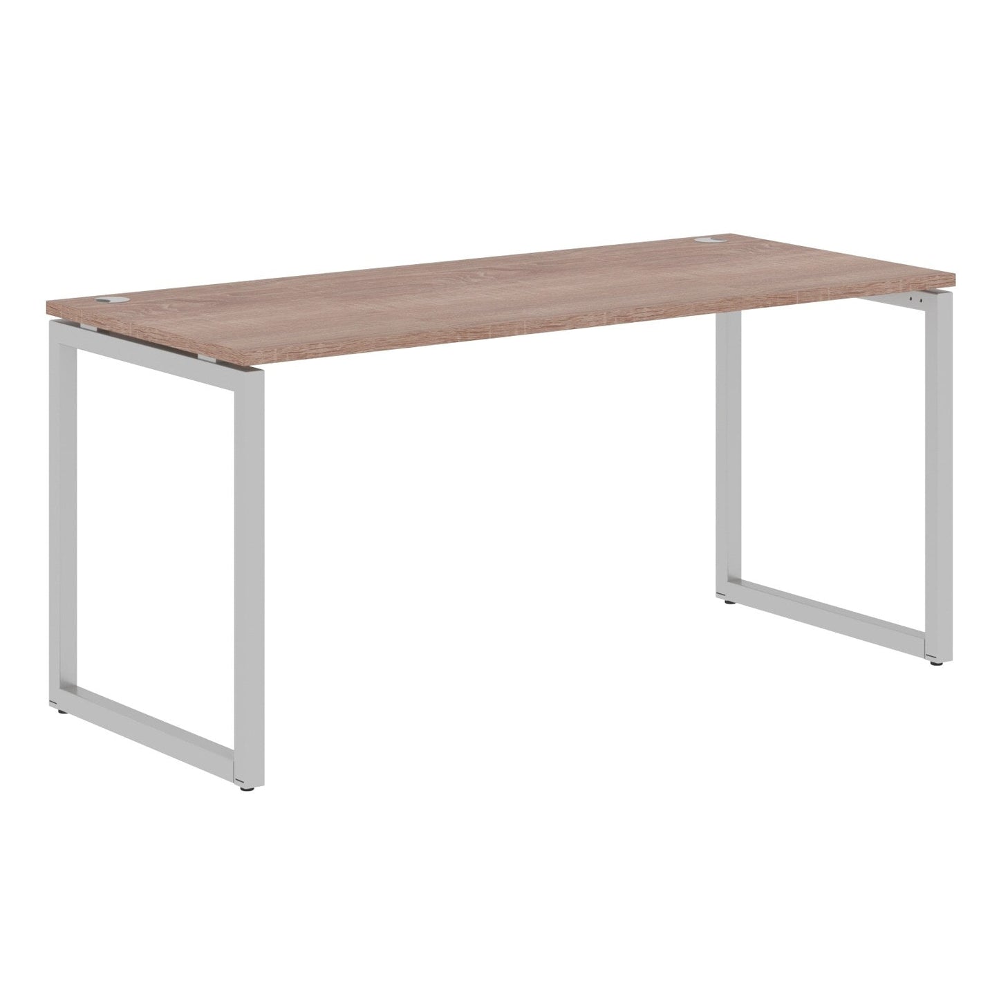 RECTANGULAR SHAPE DESK MADE IN 25MM MFC TOP, E1 LAMINATE CHIPBOARD WITH WOODEN MODESTY PANEL 40X40MM METAL O SHAPE FRAMES by Treejar | Souqify